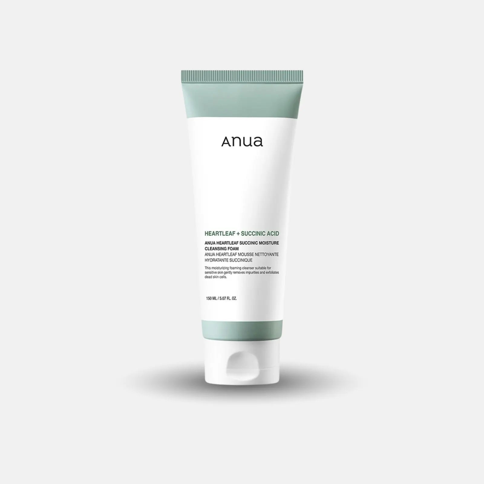 ANUA Heartleaf Succinic Moisture Cleansing Foam Bottle - Korean Gentle Cleanser Kuwait | Beutista
