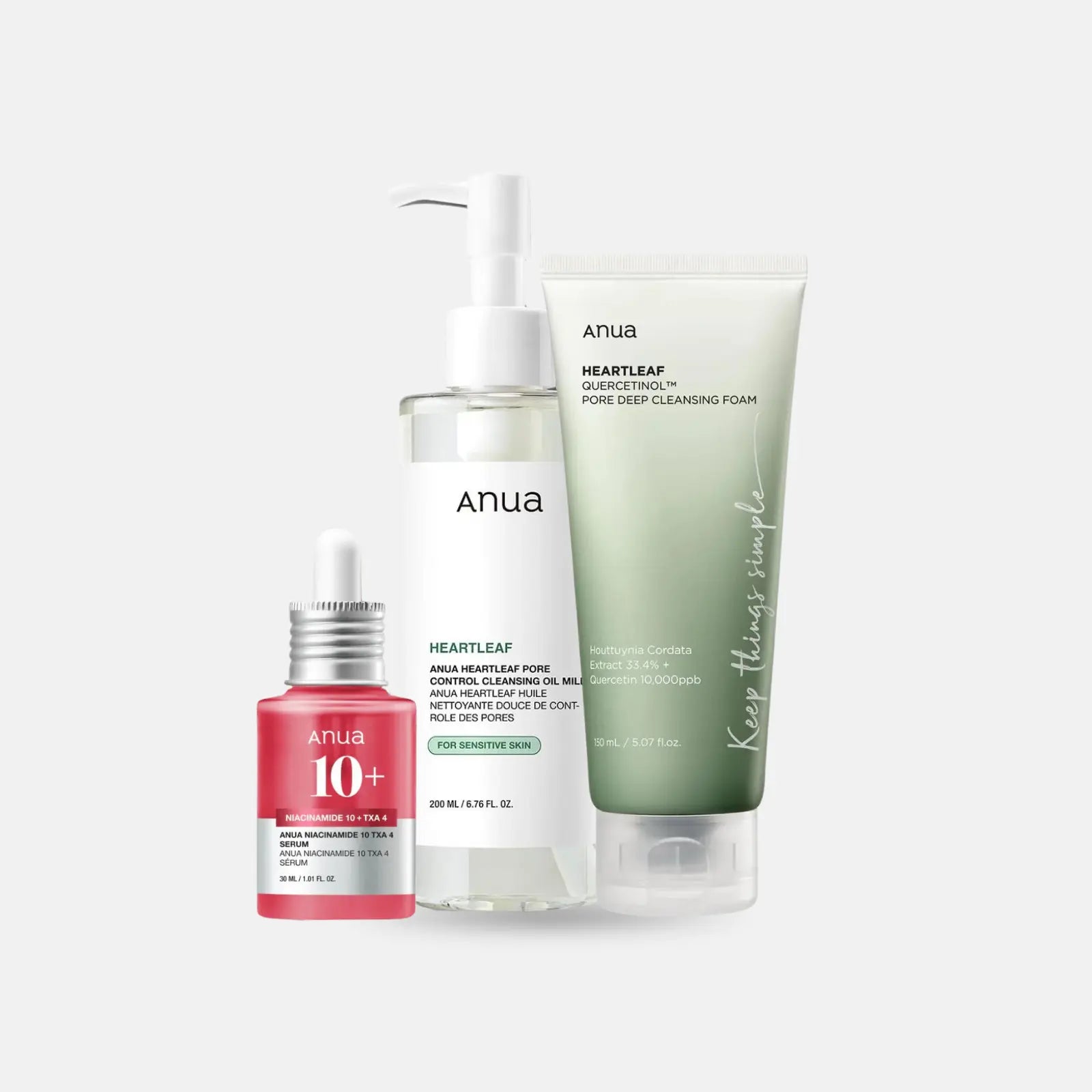ANUA Glass Skin Essential Set for Poreless, Bright Skin – Beutista Kuwait