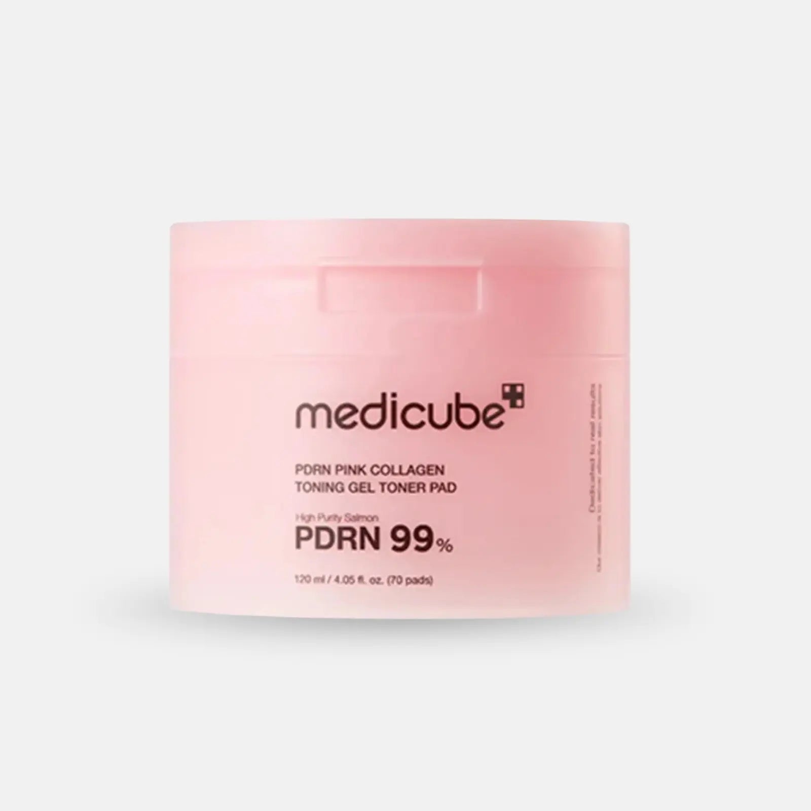 MEDICUBE Pink Collagen Toner Pads – PDRN + collagen for hydration – K-beauty 70-pad jar – Beutista Kuwait